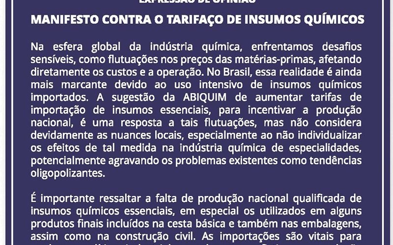 Abrafati se manifesta contra proposta de majoração de alíquotas de importação