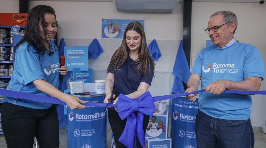Programa RetornaTinta inaugura dois pontos de entrega de sobras de tintas em São Paulo